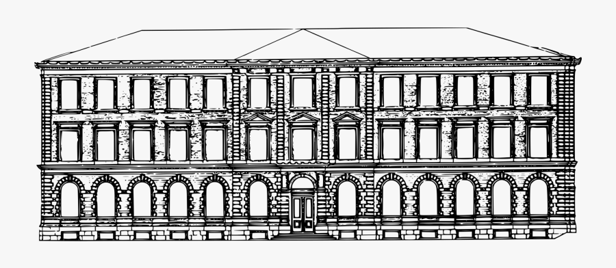 Shed,symmetry,monochrome Photography - Old Buildings Facade Drawings, Transparent Clipart