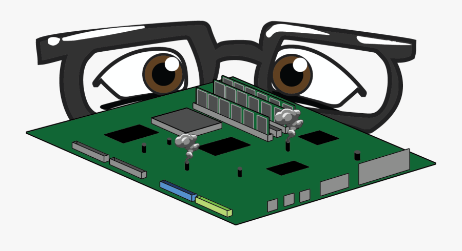 Pc Motherboard Repairing Cartoon, Transparent Clipart