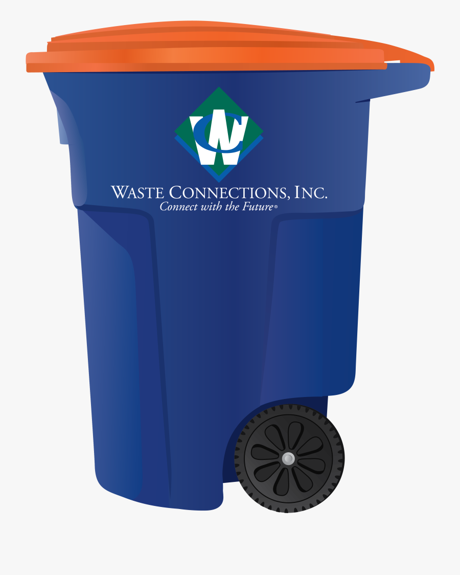 Waste Connections Trash Can, Transparent Clipart