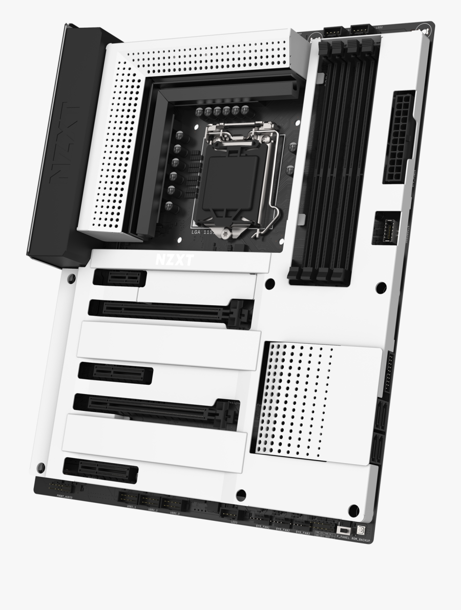 Nzxt Announces Its Second Intel Motherboard With Numerous, Transparent Clipart