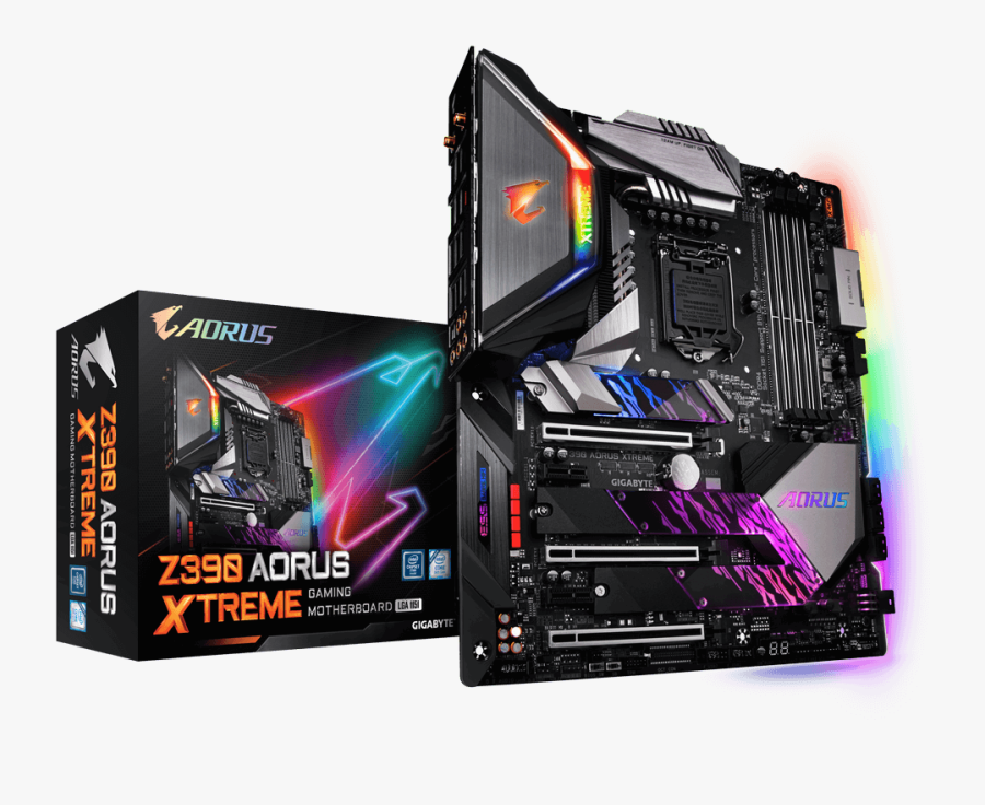 Clip Art Z Aorus Xtreme - Z390 Aorus Xtreme Waterforce, Transparent Clipart