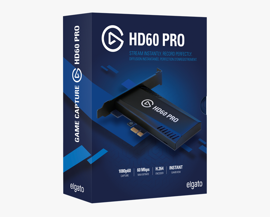 Elgato Game Capture Hd60 Pro Stream, Record And Share - Elgato Game Capture Card Hd60 S, Transparent Clipart