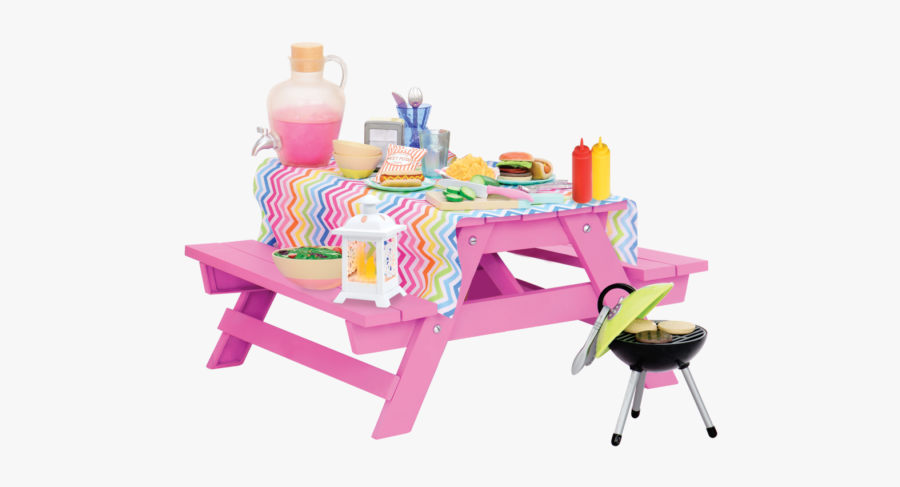 Coffee-table - Our Generation Picnic Table Set, Transparent Clipart