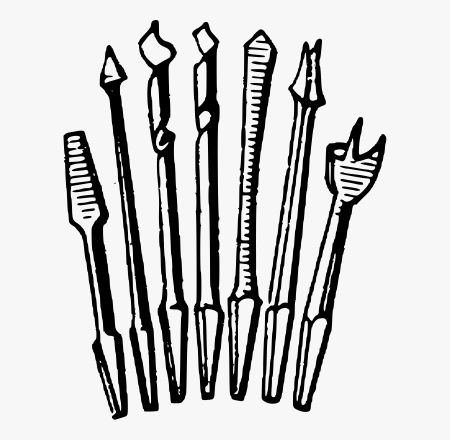 Hand,pitchfork,line - Auger Bits Clipart, Transparent Clipart