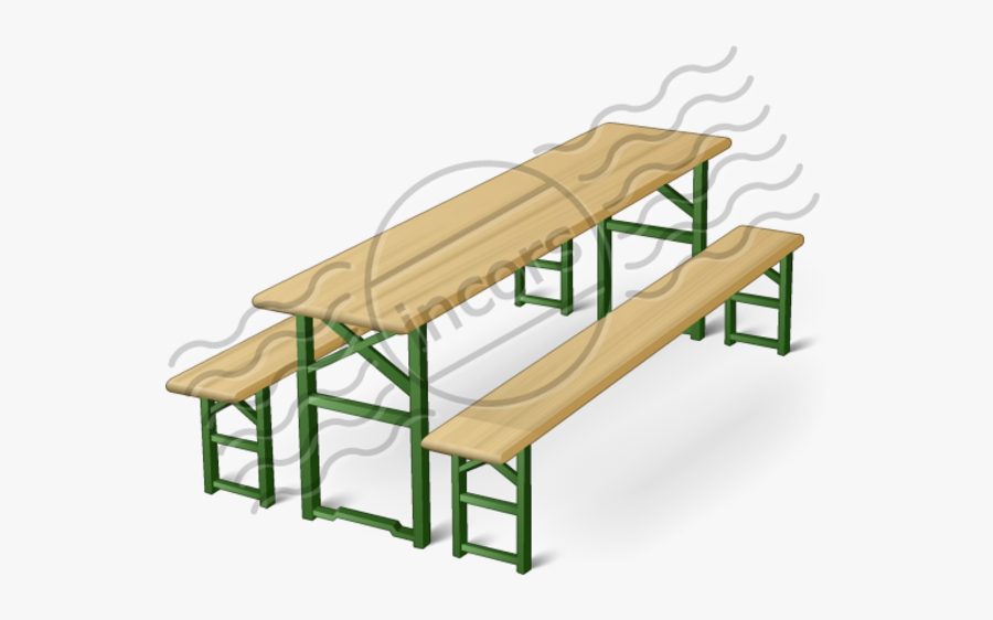Picnic Bench Icon Png, Transparent Clipart
