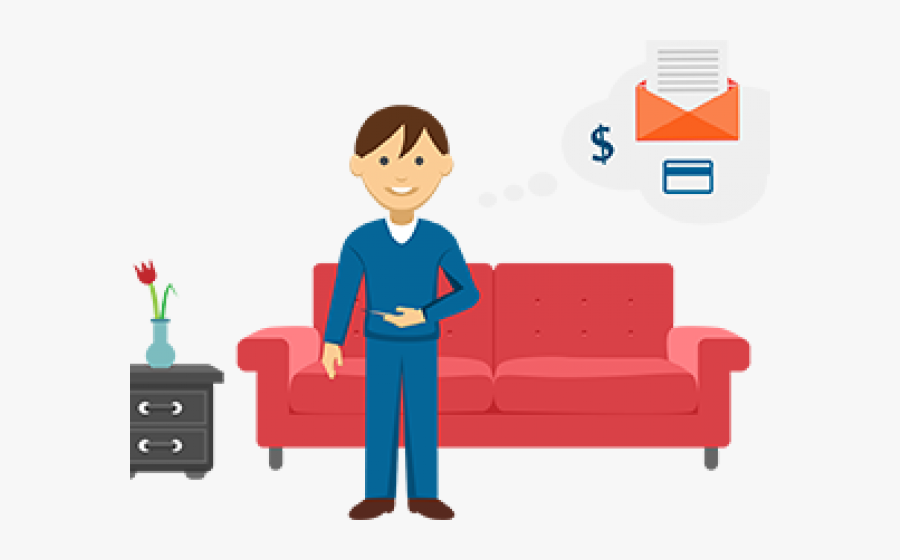 Hotel Clipart Hotel Customer - Dry Cleaners Sofa Clipart, Transparent Clipart
