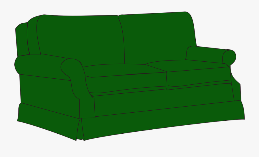 Couch, Sofa, Furniture, Green, Interior Decoration - Green Couches Transparent Background, Transparent Clipart