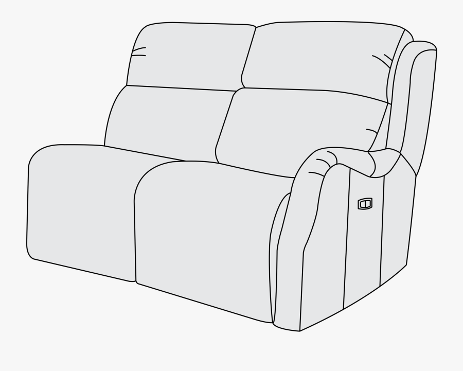 Right Arm Power Motion - Studio Couch, Transparent Clipart