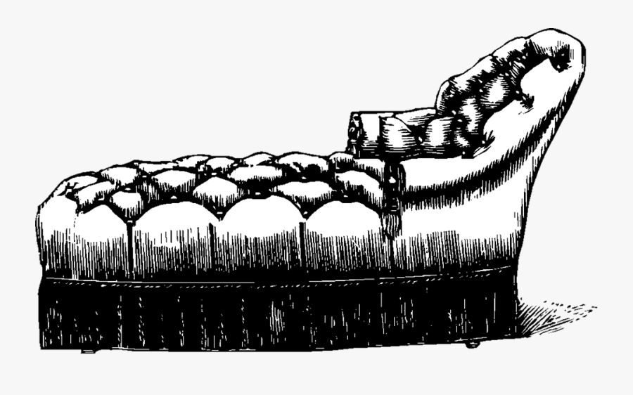 Couch, Sofa, Vintage, Furniture, Sit, Sitting - Illustration, Transparent Clipart