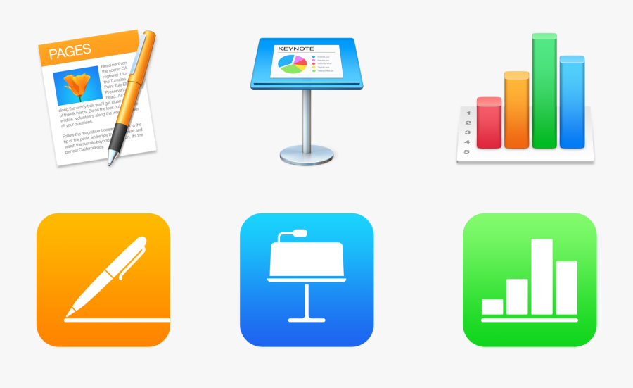 Transparent Free Clipart For Mac Pages - Pages Numbers Keynote, Transparent Clipart