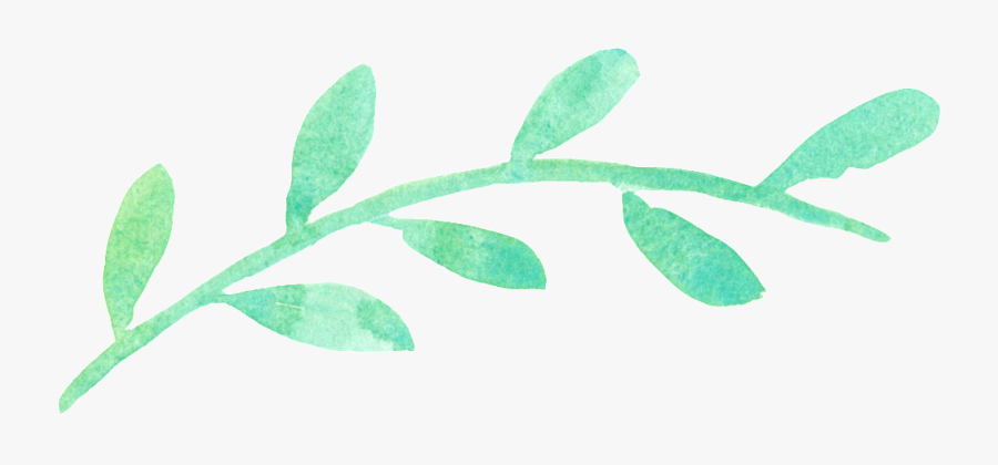 This Graphics Is Watercolor Green Leaf Transparent - Art, Transparent Clipart