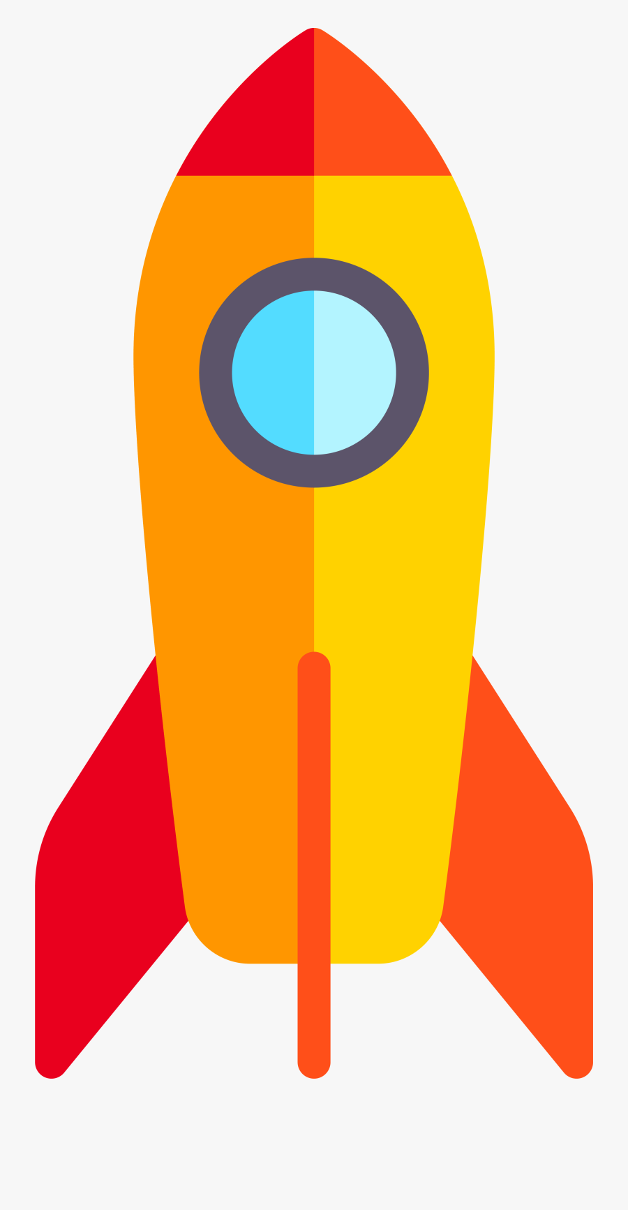 Clip Art Rocket Color - Rocket Drawing With Color, Transparent Clipart