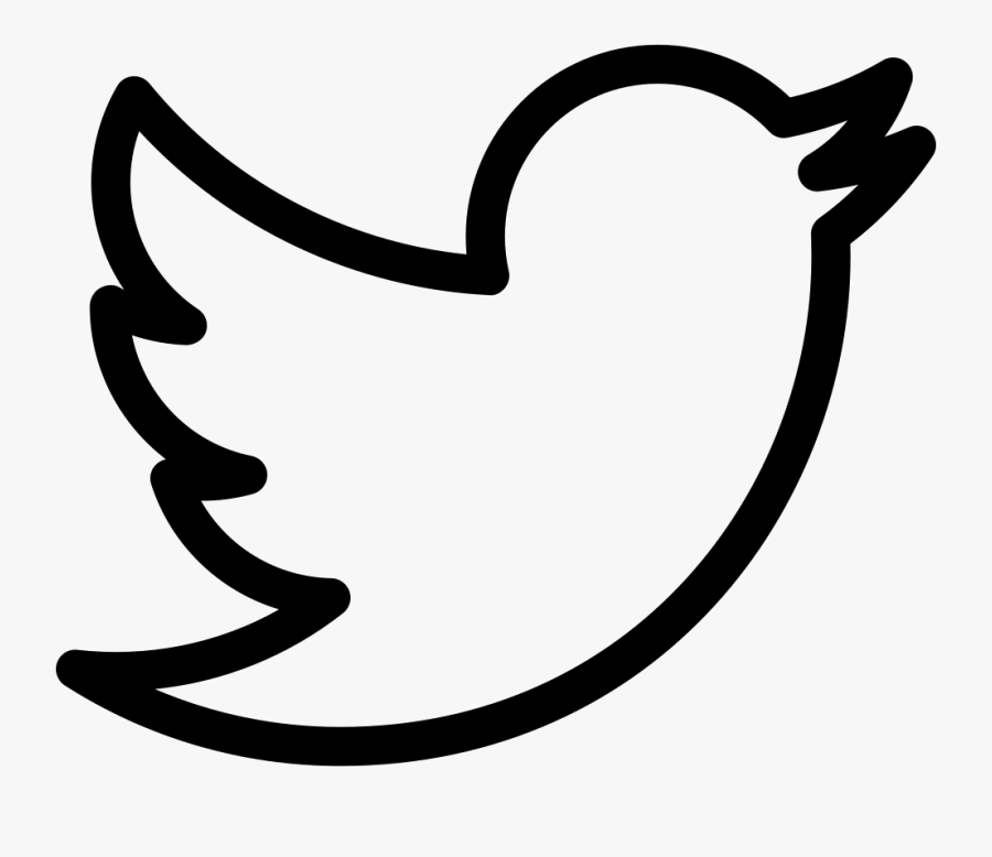 Transparent Twitter Logo Outline, Transparent Clipart