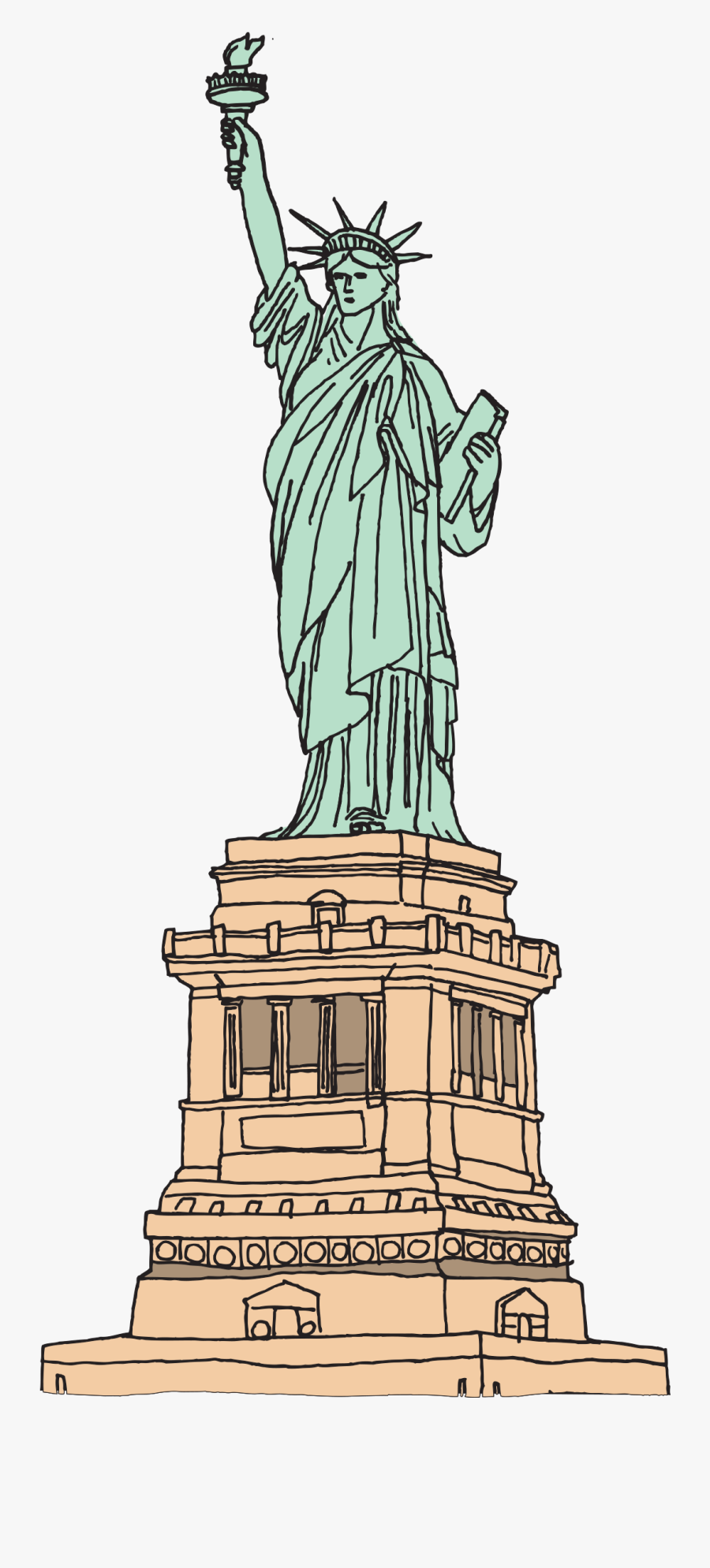 Ozodlik Haykali Png, Transparent Clipart