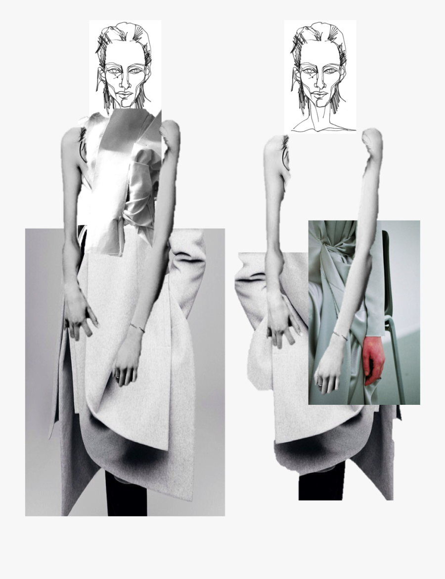 Transparent Runway Model Clipart - Creative Fashion Illustration Portfolio, Transparent Clipart