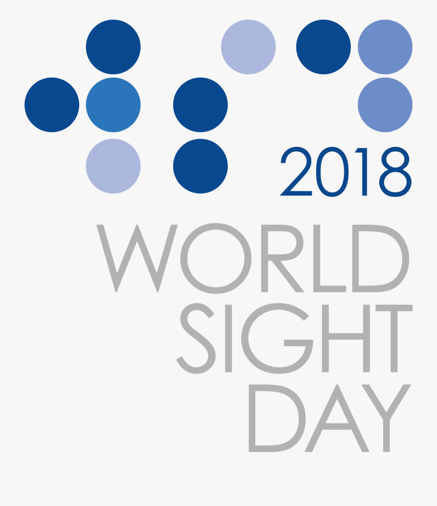 Wsd Logo Eng Grey - World Sight Day 2018, Transparent Clipart