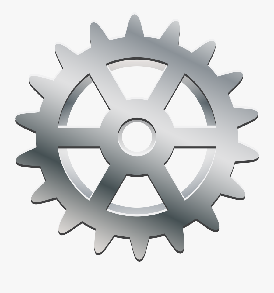 Clip Art Silver Png Clip Art - Silver Gear Png, Transparent Clipart