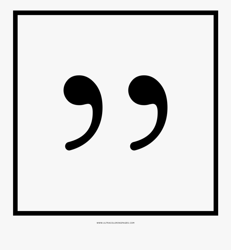 Transparent Transparent Quotation Marks Png - Monochrome, Transparent Clipart