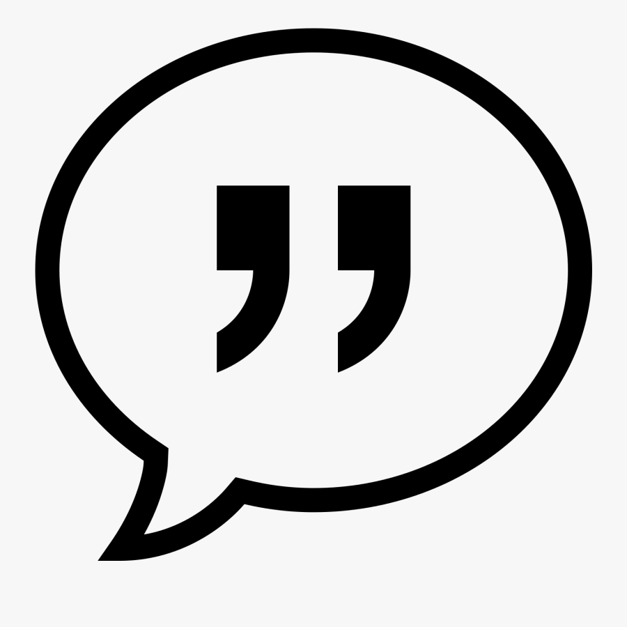 Quote Icon, Transparent Clipart