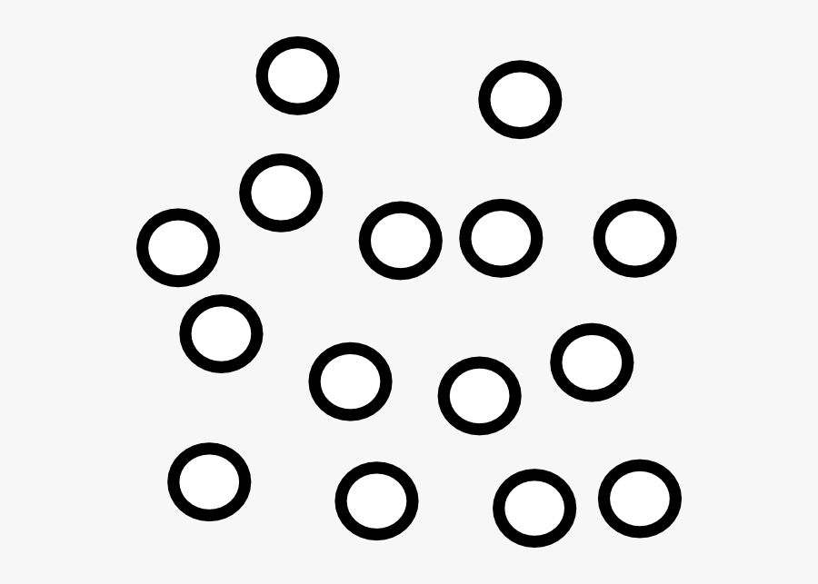 Particle Clipart Science - Gas Particles Black And White, Transparent Clipart