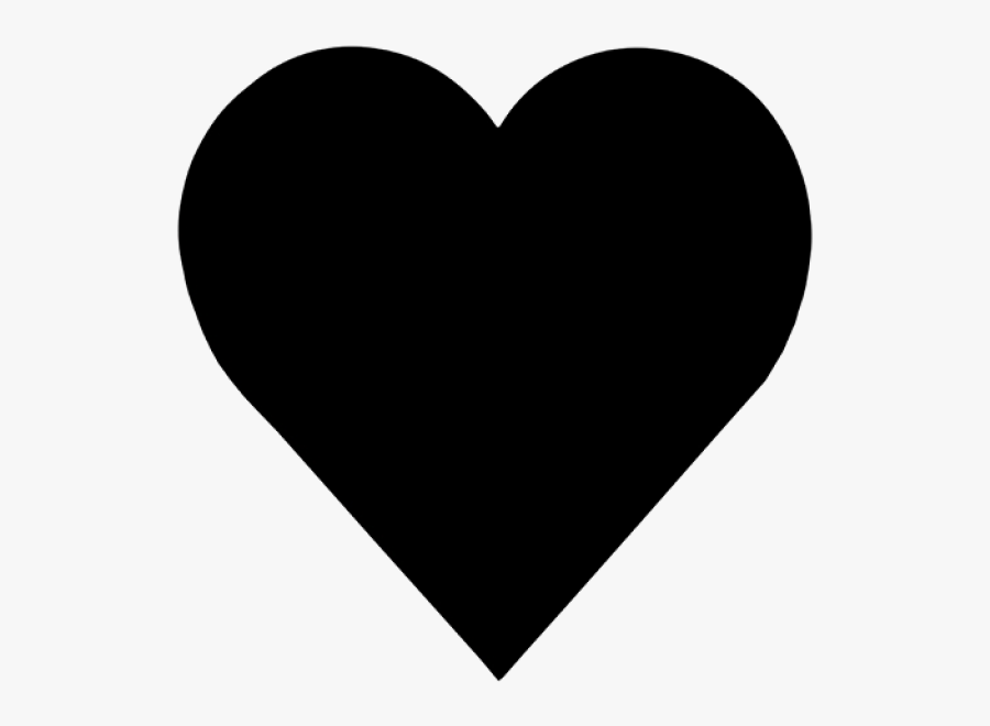 23 Piece Heart Shaped Puzzle - Black Heart Silhouette Png , Free