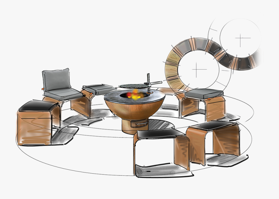 Transparent Bbq Pit Clipart - End Table, Transparent Clipart
