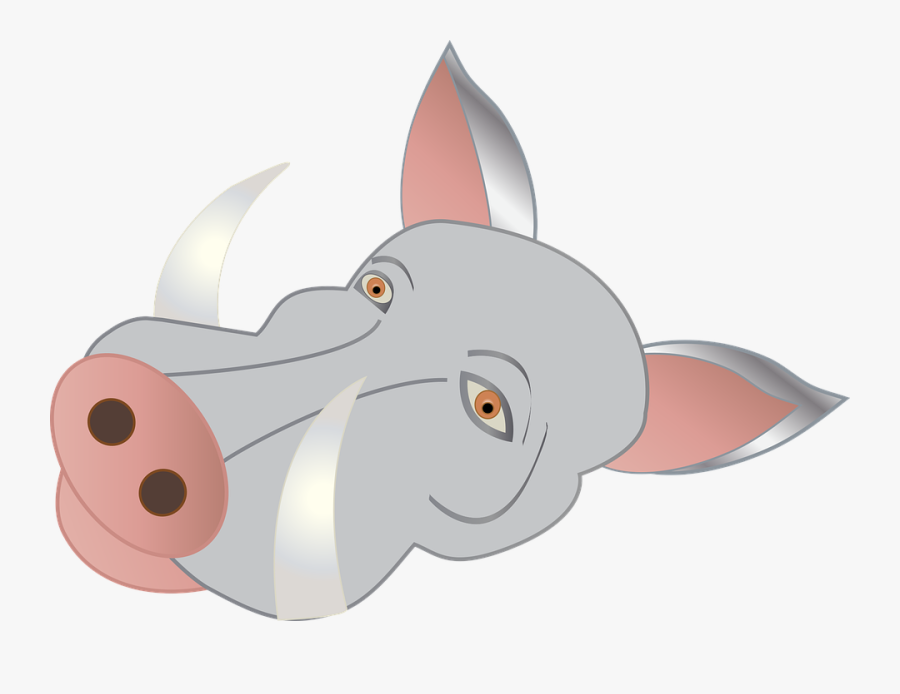 Pig, Boar, Animal, Mammal, Swine, Wild, Hog, Snout - Cartoon, Transparent Clipart
