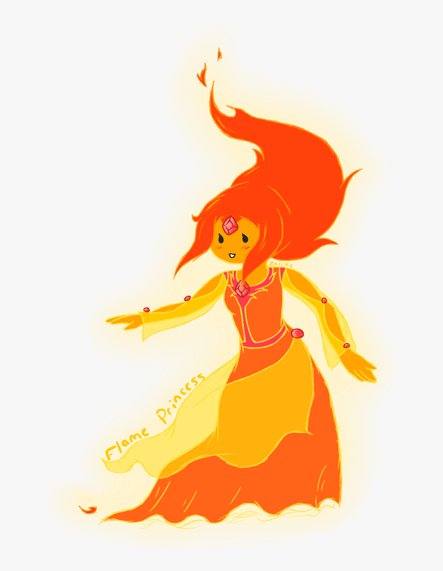 Flame Princess Finn The Human Lumpy Space Princess - Fire Princess Adventure Time Png Gif, Transparent Clipart