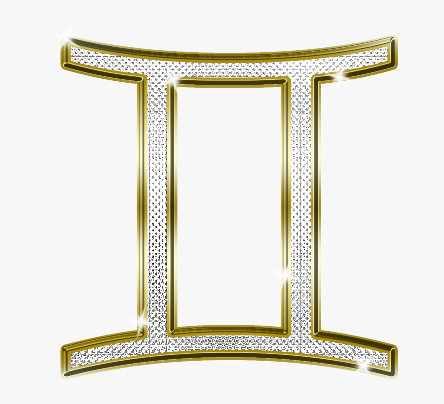 Gemini Png - Gold Gemini Sign Png, Transparent Clipart