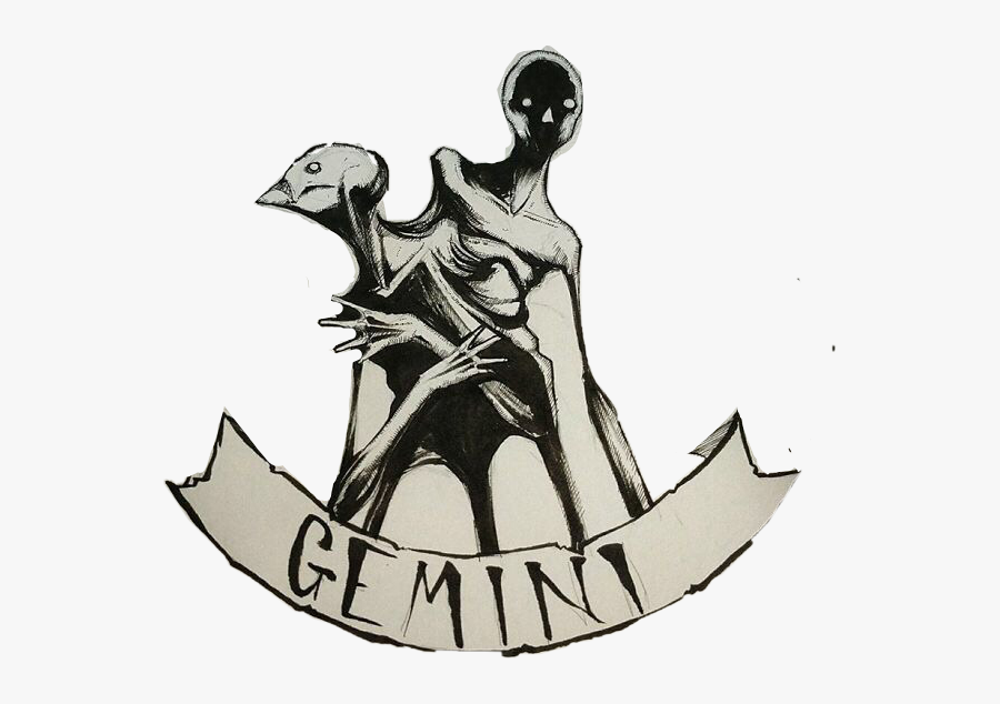 #gemini #inktober #shawncoss #astrology #freetoedit - Shawn Coss Art Zodiac, Transparent Clipart
