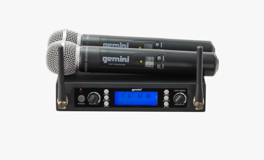Karaoke Clipart Dj Microphone - Gemini Uhf6200, Transparent Clipart