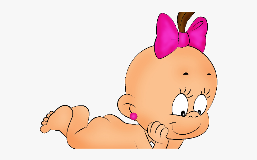 Girl Digging Cliparts - Funny Cartoon Baby Png, Transparent Clipart