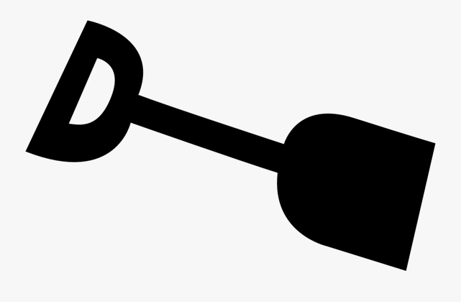 Shovel, Tool, Digging, Scooping, Moving, Earth - Clipart Silhouette Shovel, Transparent Clipart