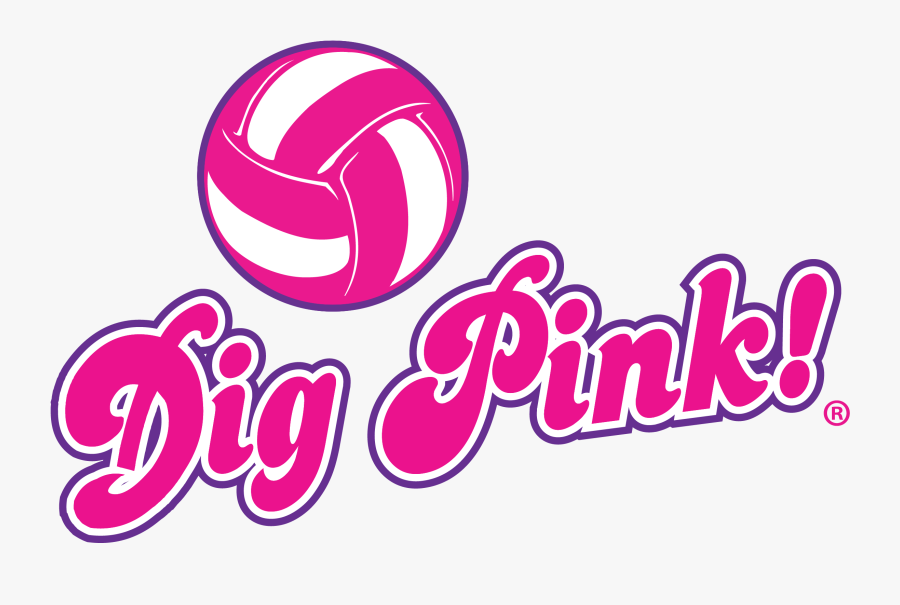Dig Pink Cliparts - Dig Pink Volleyball, Transparent Clipart