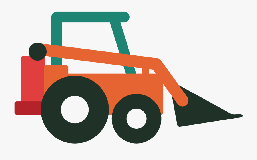 Excavator Bulldozer Sticker Wall Decal Backhoe, Transparent Clipart