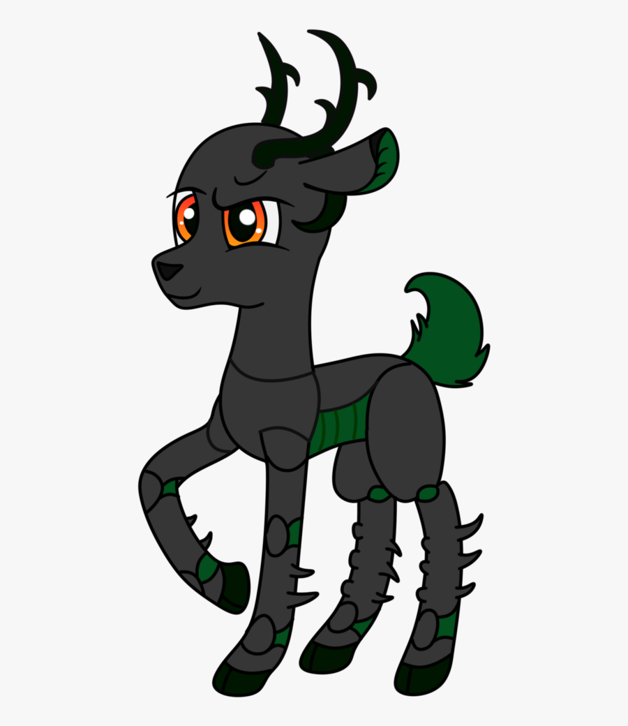 Lucid Mane, Changeling, Changeling Oc, Chitin, Deer, - Cartoon, Transparent Clipart