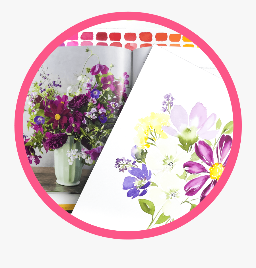 Learn How To Quickly Create Breathtaking Watercolor - Artificial Flower, Transparent Clipart