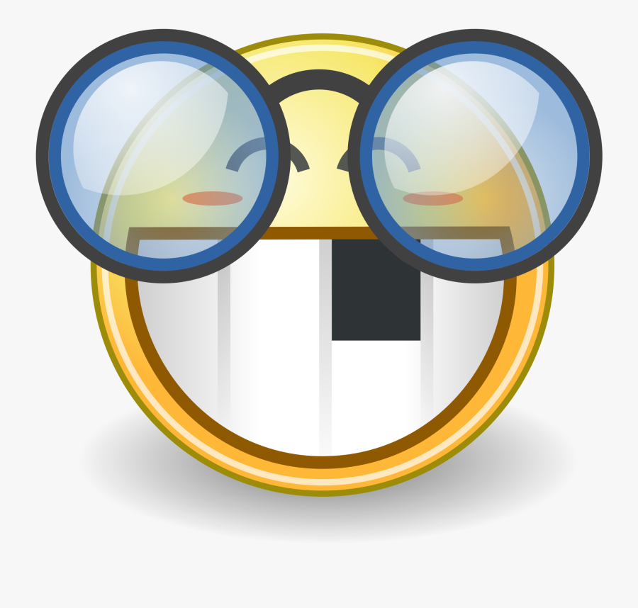 File Face Grin Expert - Eyeglasses Images Clip Art, Transparent Clipart