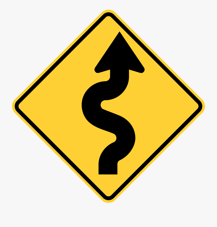 Pixels, Winding Road, Jason Fry Picture - Pedestrian Crossing Sign Clip Art, Transparent Clipart