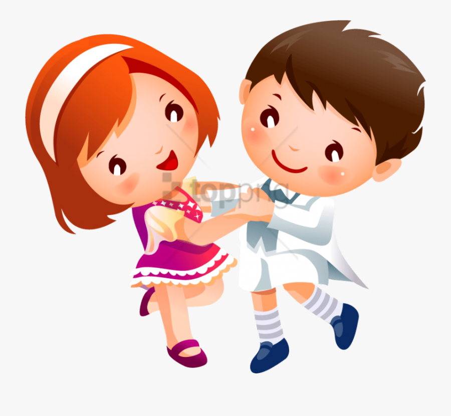 Free Png Children Dancing Clipart Png Png Image With - Dancing Boy And Girl Clipart, Transparent Clipart