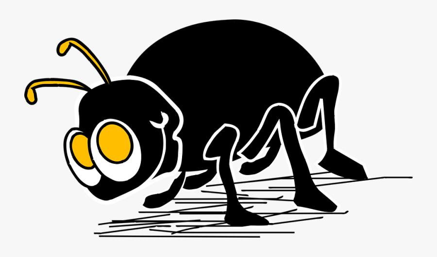 Bug Black And White - Metarhizium Anisopliae, Transparent Clipart