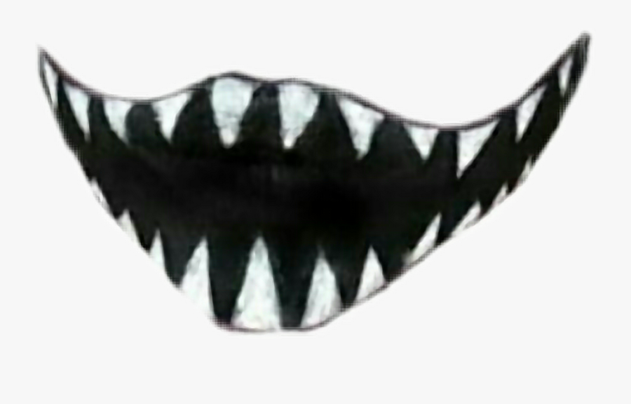 #halloween #scary #mask #teeth #monster #cool #black - Shell, Transparent Clipart
