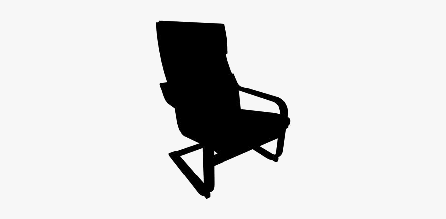 Black Rocking Chair Transparent Background - Rocking Chair, Transparent Clipart