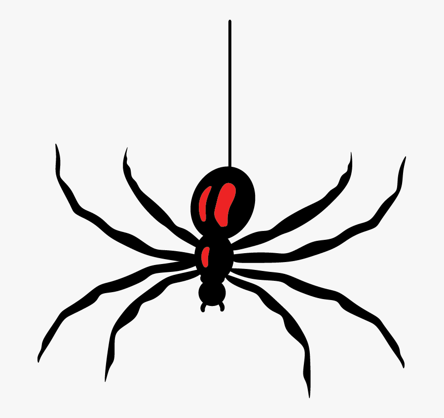 Spider - Black Widow, Transparent Clipart