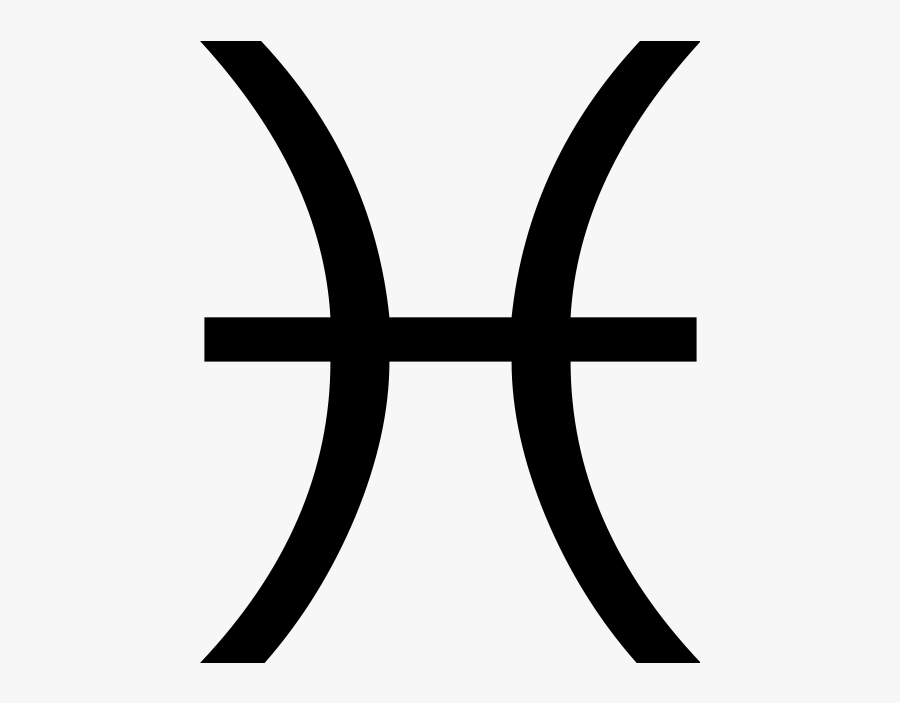 Clip Art Anorexia Symbol - Pisces Symbol, Transparent Clipart