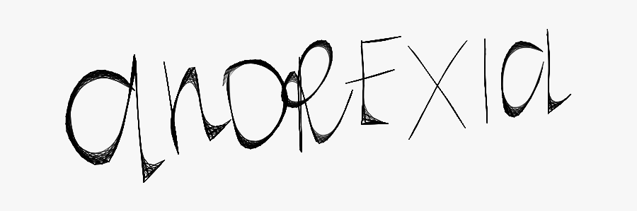 Anorexia Freetoedit - Calligraphy, Transparent Clipart