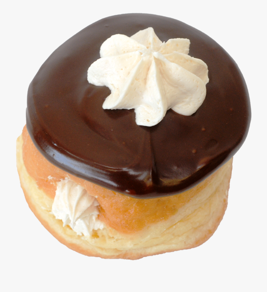 Dunkin Donuts Clipart Cream Filled Donut - Dunkin Donuts Chocolate Headlight Donut, Transparent Clipart