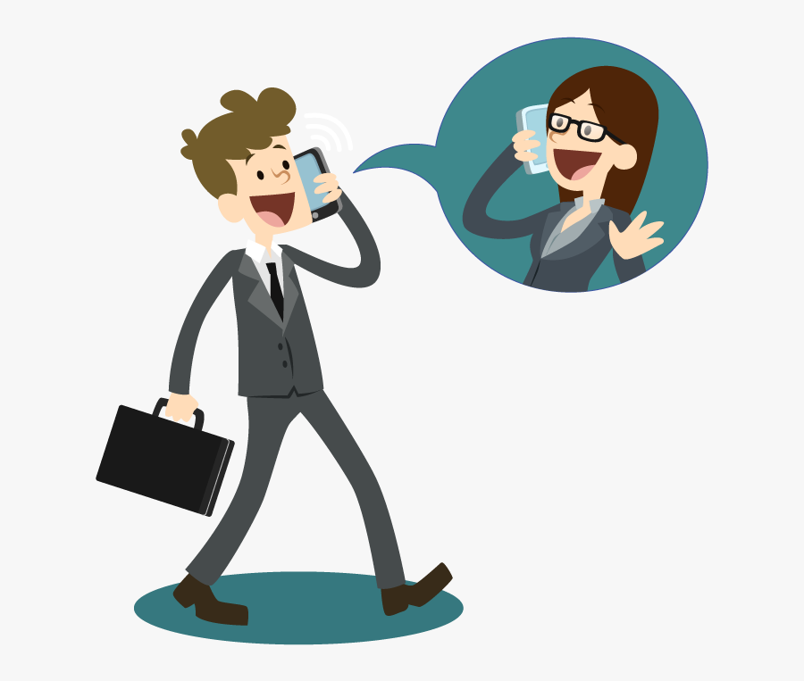 The Partnership Meeting In - Talking Phone Cartoon Png, Transparent Clipart