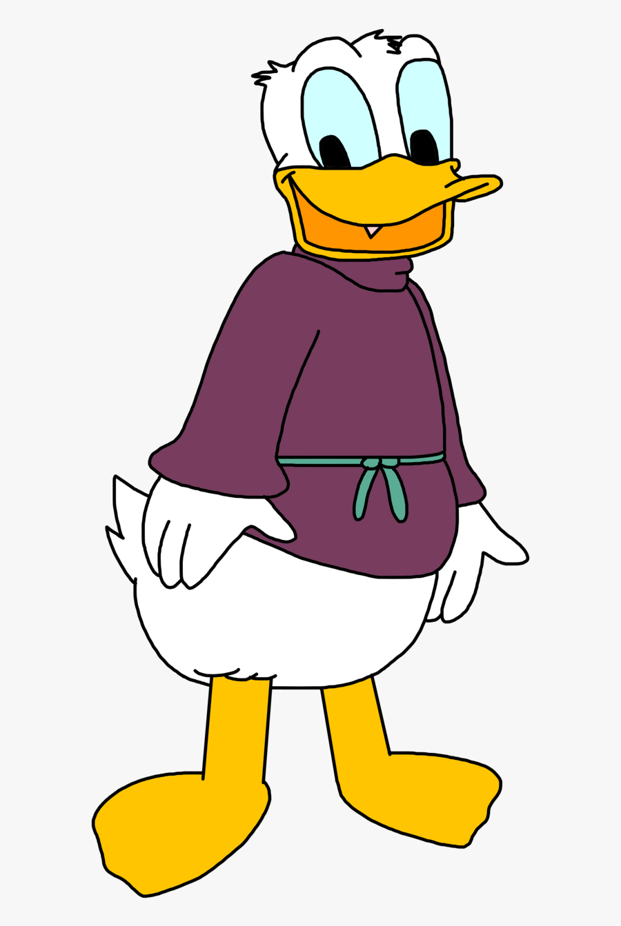 Donald Duck Mickey Mouse Scrooge Mcduck - Transparent Fantasia 2000 Donald Duck, Transparent Clipart