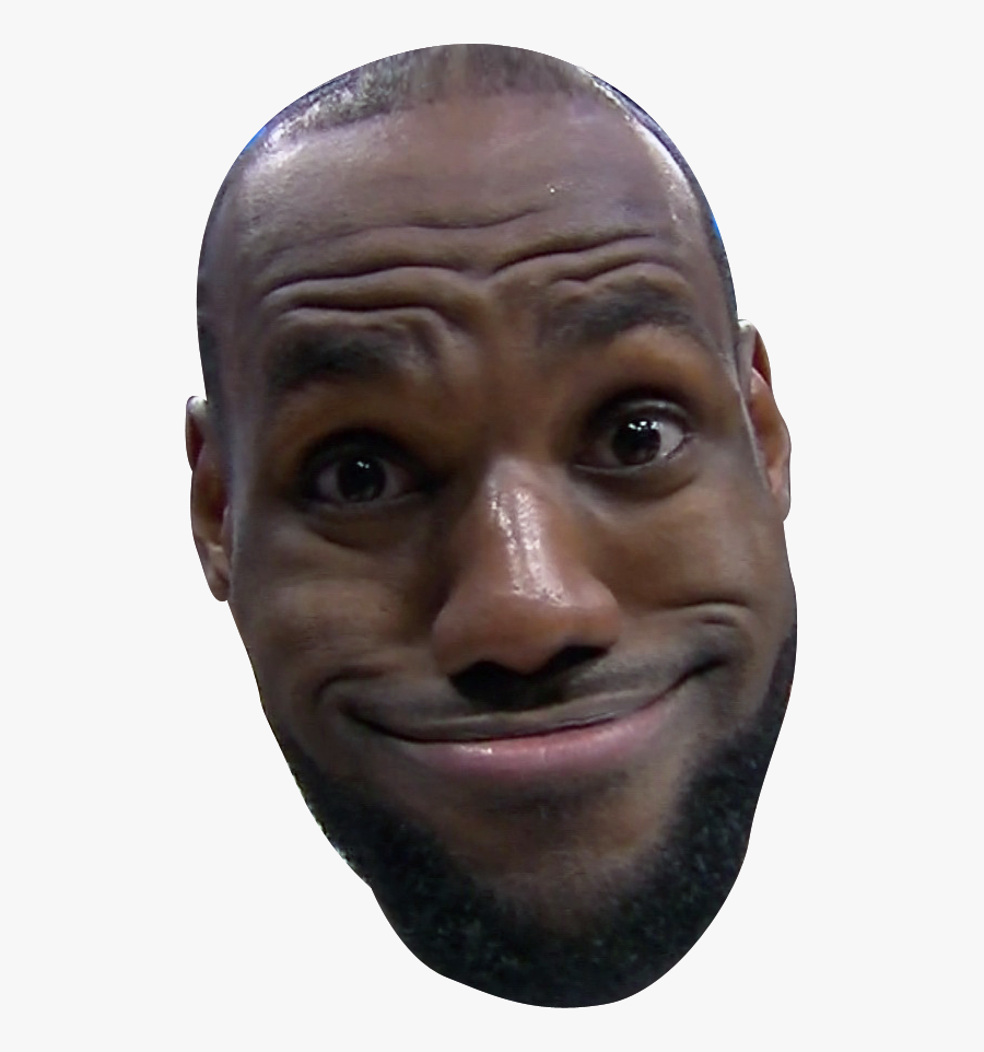 Lebron James Funny Face Cleveland Cavaliers Youtube - Lebron Funny Face Png, Transparent Clipart